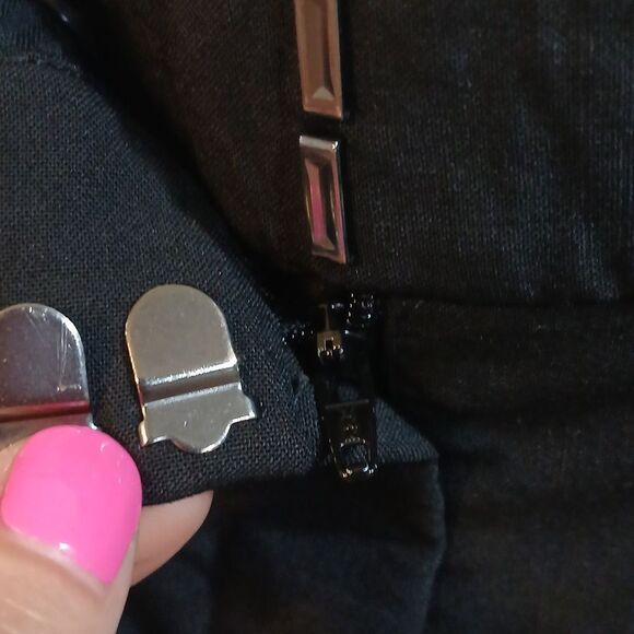 Theory Testra 2B Wool Straight Leg Pants In Black - Picture 6 of 10